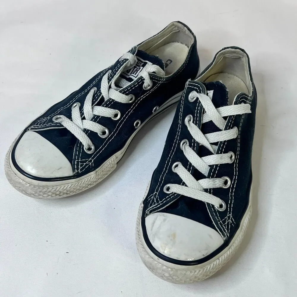 Converse Chuck Taylor All Star Shoes Kids 1 Black Canvas Casual Classic Sneakers